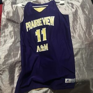 Brand new with tags Russell Athletic Purple and Yellow Prairie View A&M Jersey